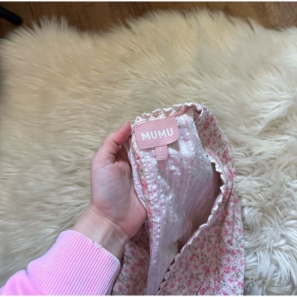 SHOW ME YOUR MUMU Sweet Ruffle Mini Dress In Little Rose Floral - Picture 7 of 8